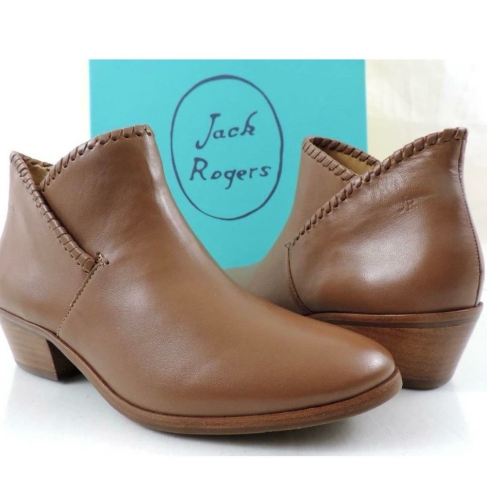 Jack Rogers Tan Sadie Ankle Booties